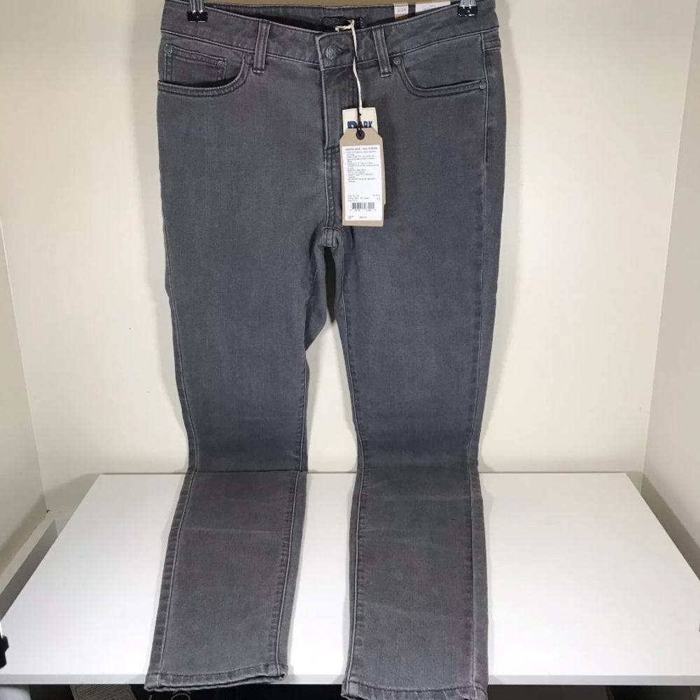 New prAna London Jean Short Inseam Grey Denim Women's Size 4